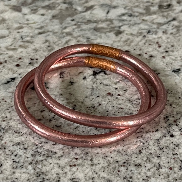 Budha Girl Rose Gold Bangles - Picture 1 of 2